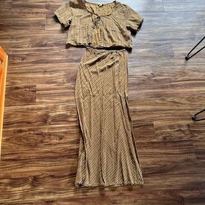 VRG GRL set top and skirt